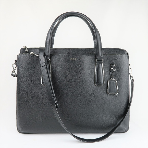 Tumi Handbags - TUMI Black Saffiano Business Tote